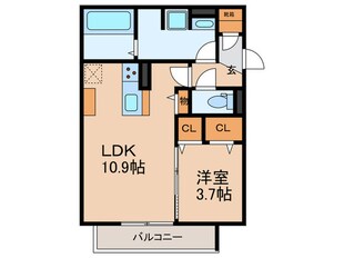 仮）平野区平野西６丁目ＰＪB棟の物件間取画像